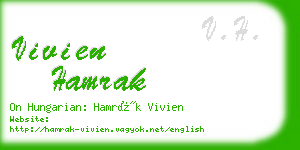 vivien hamrak business card